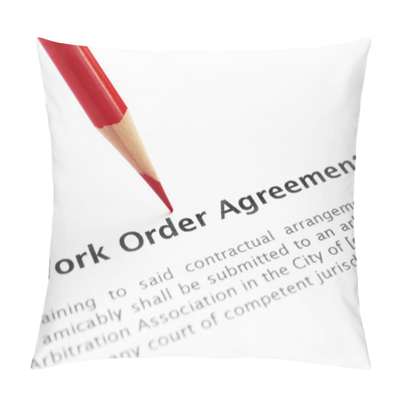 Personality  Work Order Agreement Pillow Covers