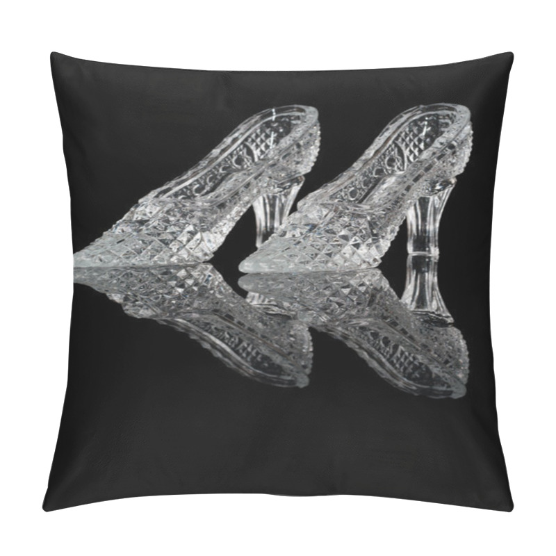 Personality  Woman Crystal Shoes Pillow Covers