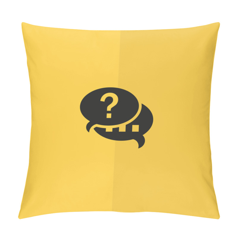 Personality  Dialogue Bubbles Web Icon Pillow Covers