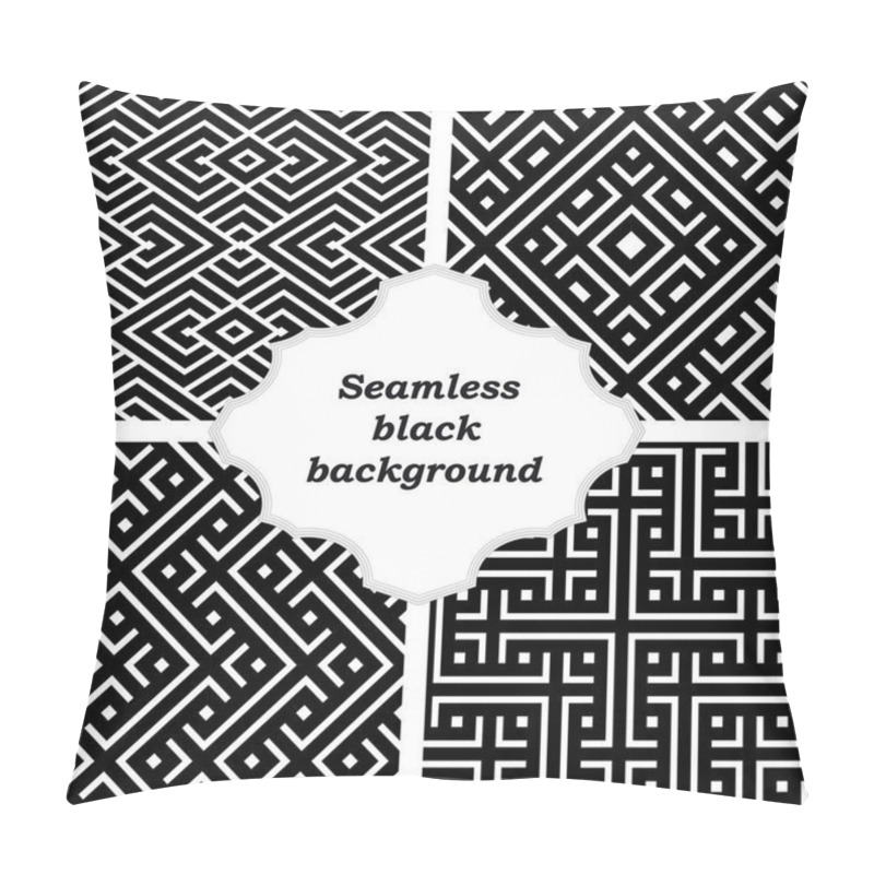 Personality  Set Of Ornamental Patterns For Backgrounds And Textures Pillow Covers