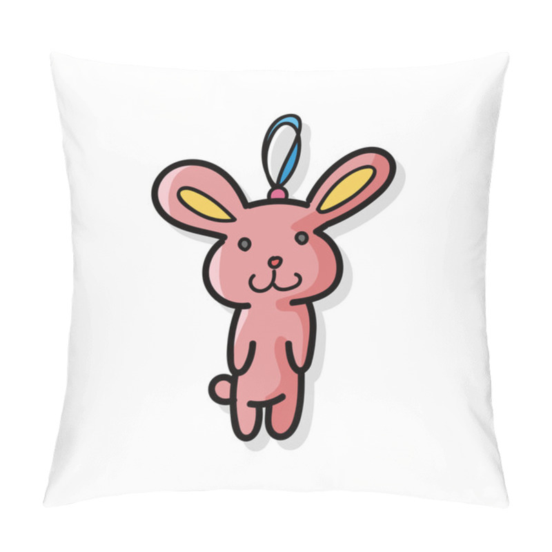 Personality  Baby Rabbit Doodle Pillow Covers