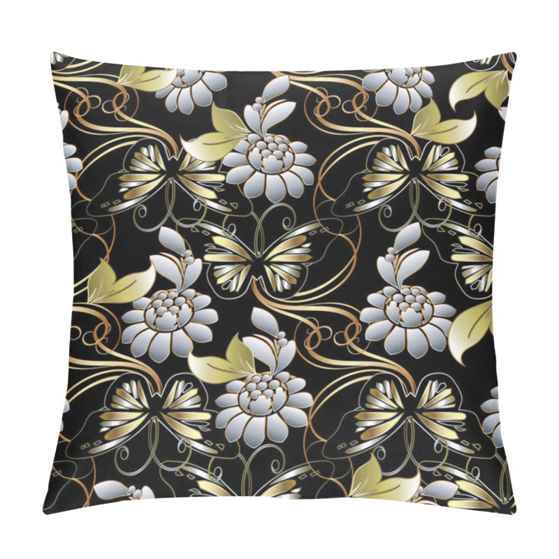 Personality  Baroque Floral Seamless Pattern. Pillow Covers