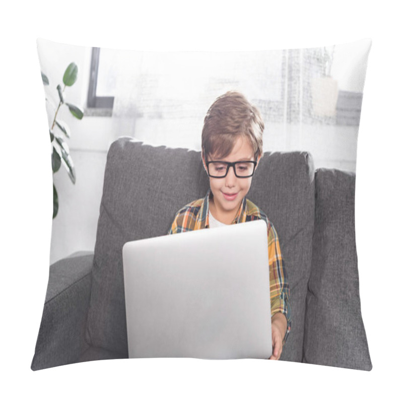 Personality  Boy Using Laptop Pillow Covers