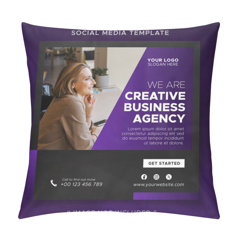 Personality  Social Media Design Can Be Used For Online Business Marketing Pillow Covers