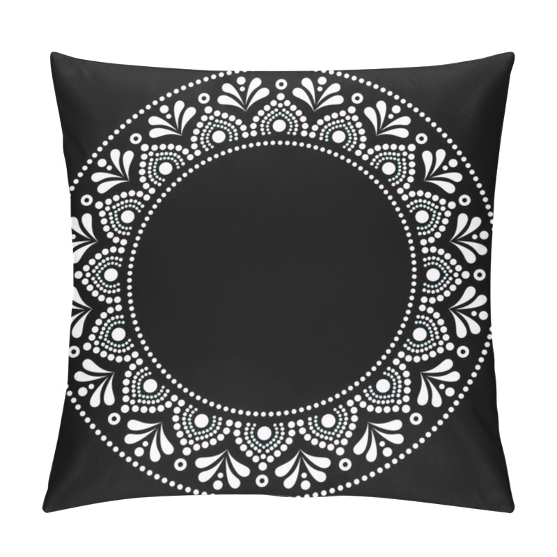 Personality  Scandinavian Folk Art Black And White Vector Seamless Textile Or Fabric Print, Ncute Repetitve Design With Flowers Inspired By Lace And Embroidery Backgrounds Pillow Covers