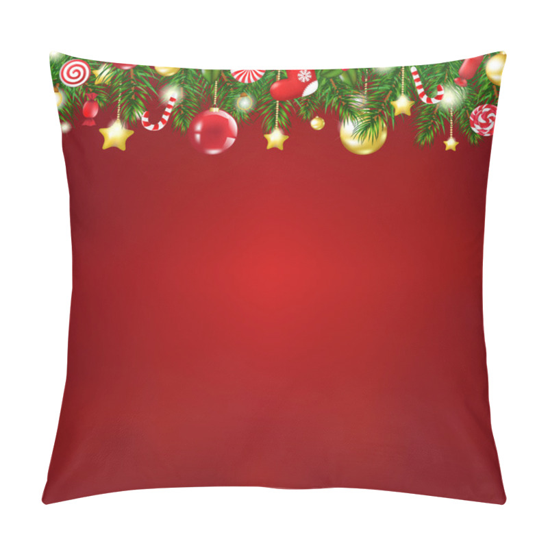 Personality  Christmas Composition With Gradient Mesh Pillow Covers