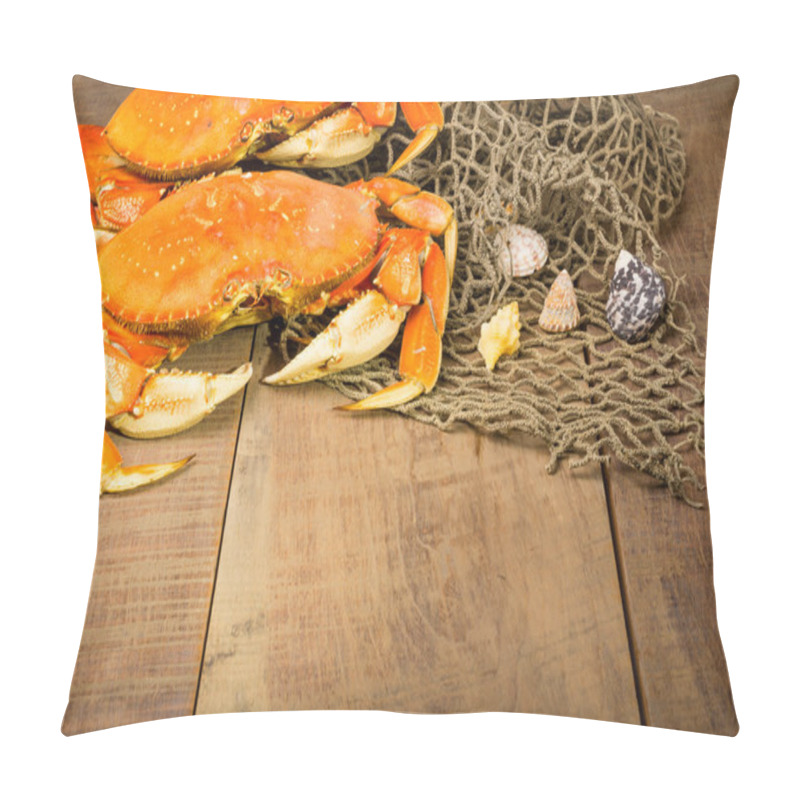 Personality  Dungeness Crab Ready To Cook Pillow Covers