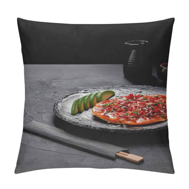 Personality  Close-up View Of Delicious Traditional Japanese Savory Pancake Okonomiyaki Pillow Covers