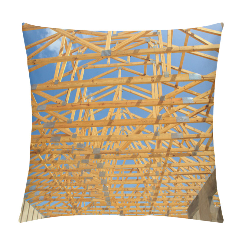 Personality  Roof Truss, Construction Pillow Covers