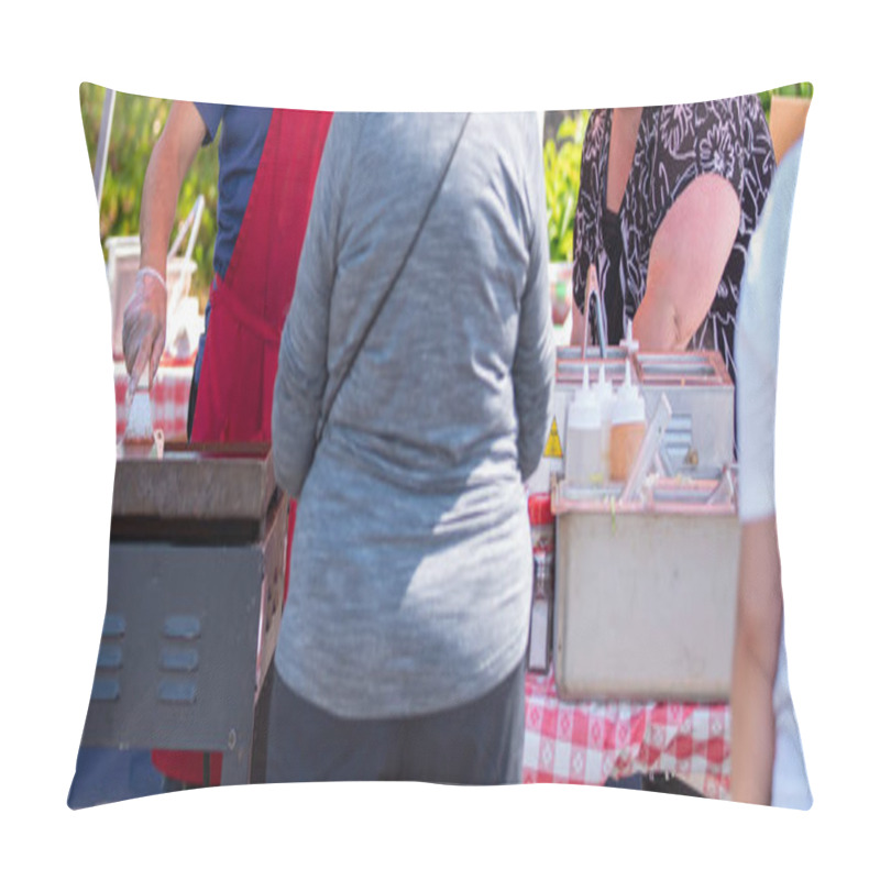 Personality  Overweight And Obese People At The Picknick Pillow Covers