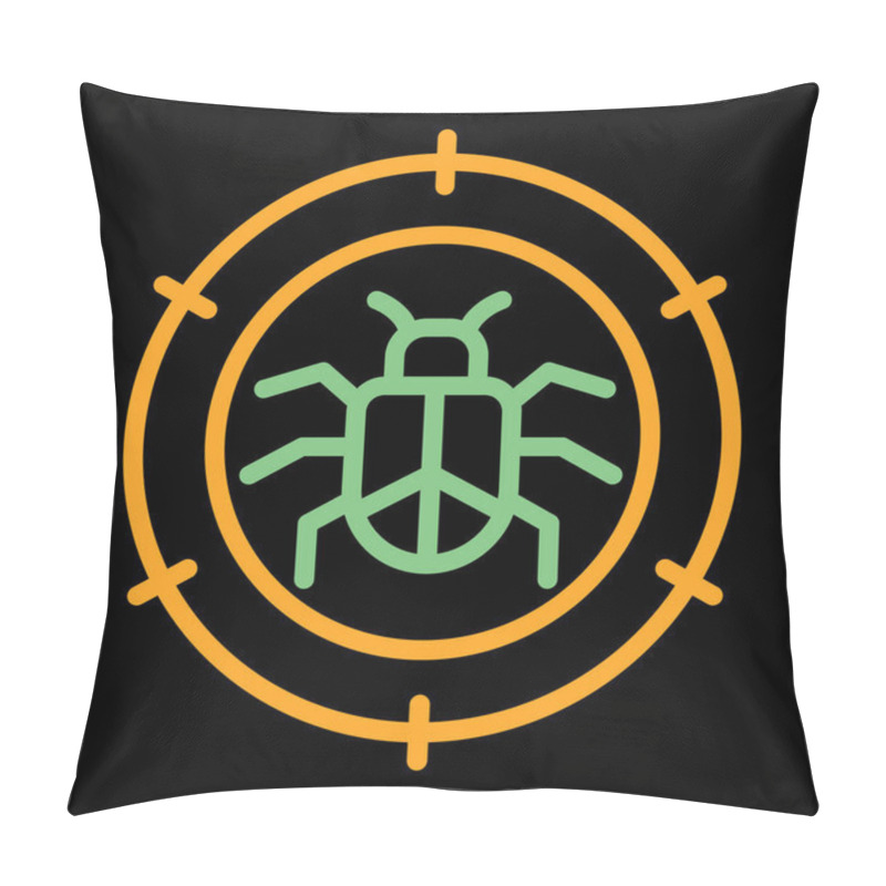 Personality  Debugger Web Icon Vector Illustration Pillow Covers