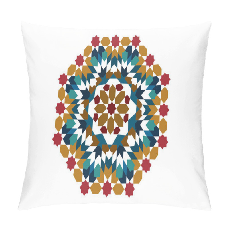 Personality  Arabic Geometric Ornament Based On Traditional Arabic Art. Arabian Tile. Pillow Covers