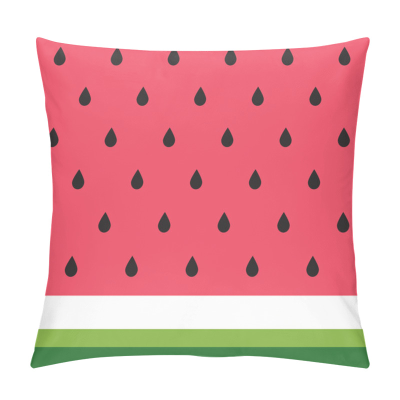 Personality  Vector Background Of Watermelon Slices In The Simple Abstract Style. Pillow Covers