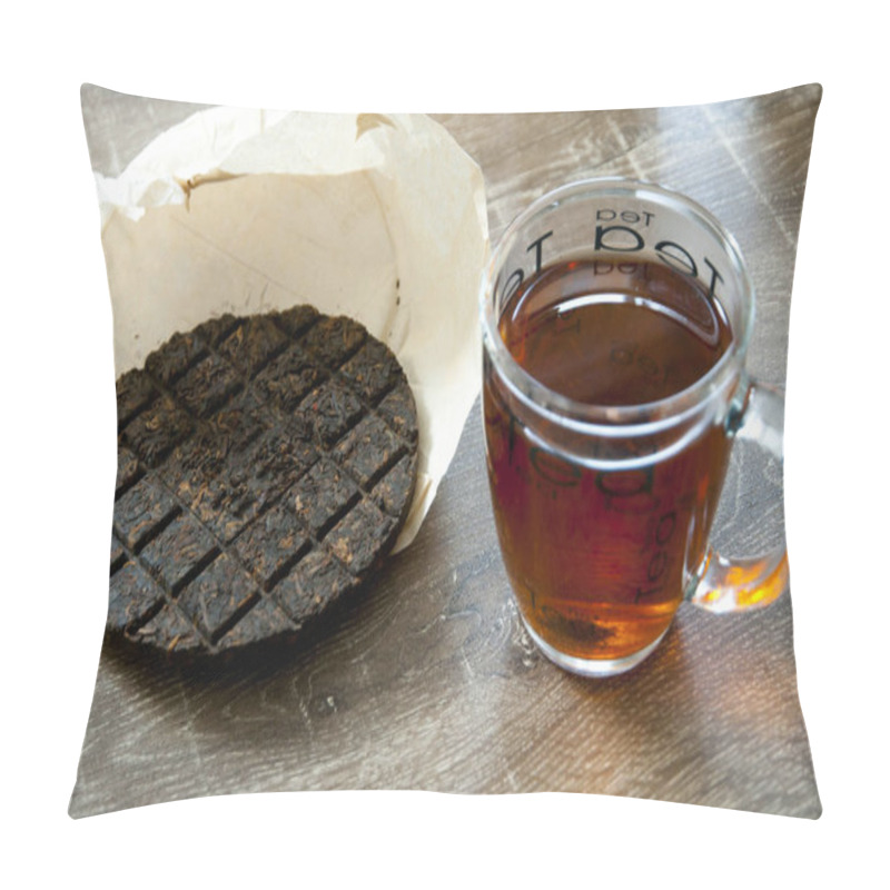 Personality  Organic Pu'er Tea On Table Pillow Covers