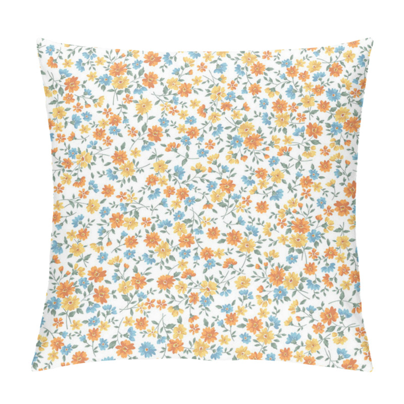 Personality  Seamless And Liberty Style Cute Floral Pattern,I Made A Seamless Pattern With Small Flowers, Pillow Covers