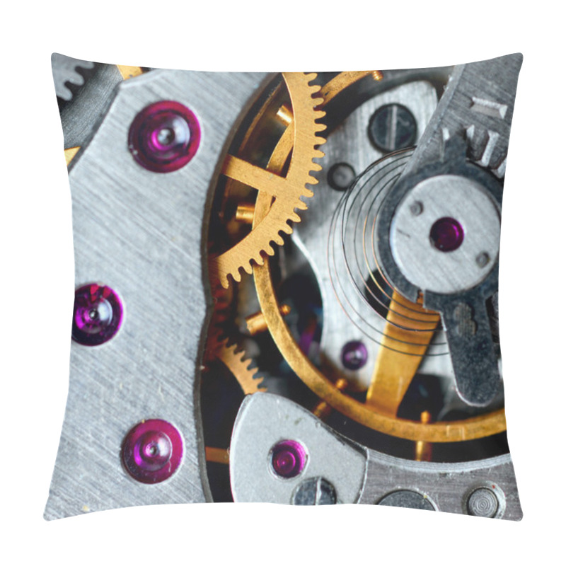 Personality  Metal Clock Mechanism Pillow Covers