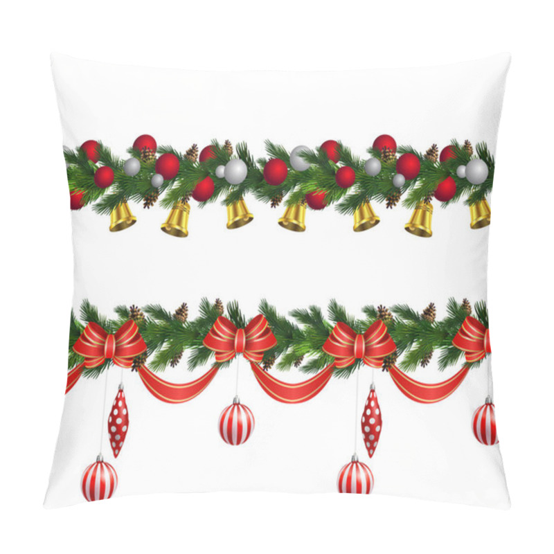 Personality  Vector Christmas Border Pillow Covers