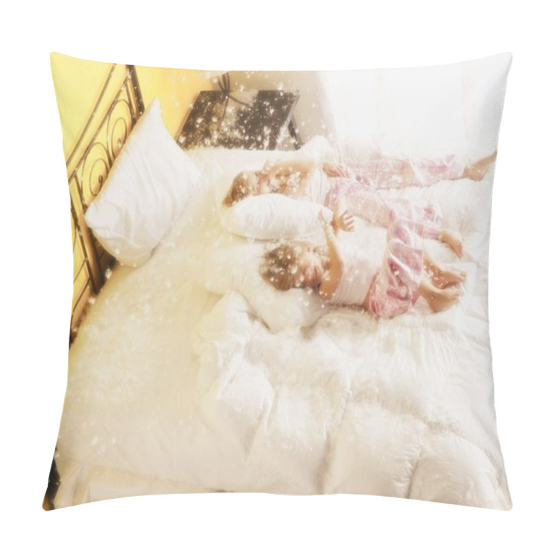 Personality  Girls Resting After Pillow Fight Pillow Covers