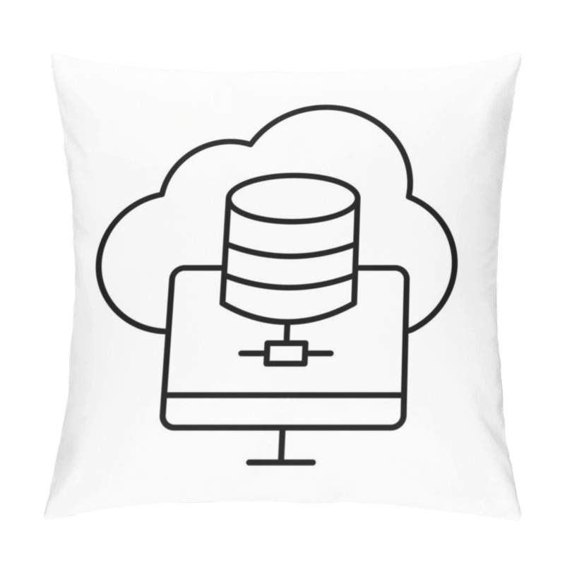 Personality  Data Servers Vector Icon Which Can Easily Modify Or Edit Pillow Covers