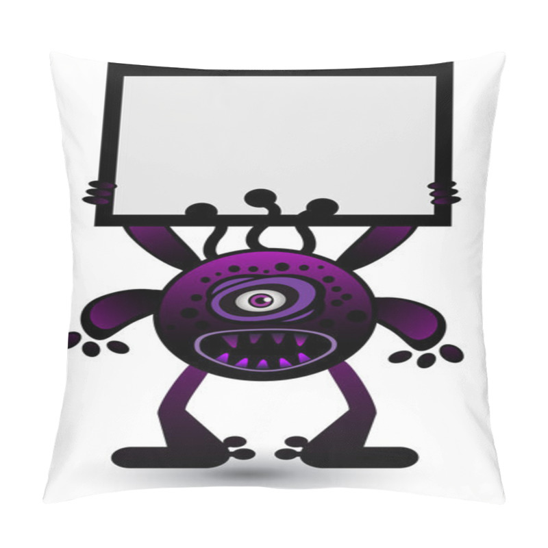 Personality  Purple Virus Banner Pillow Covers