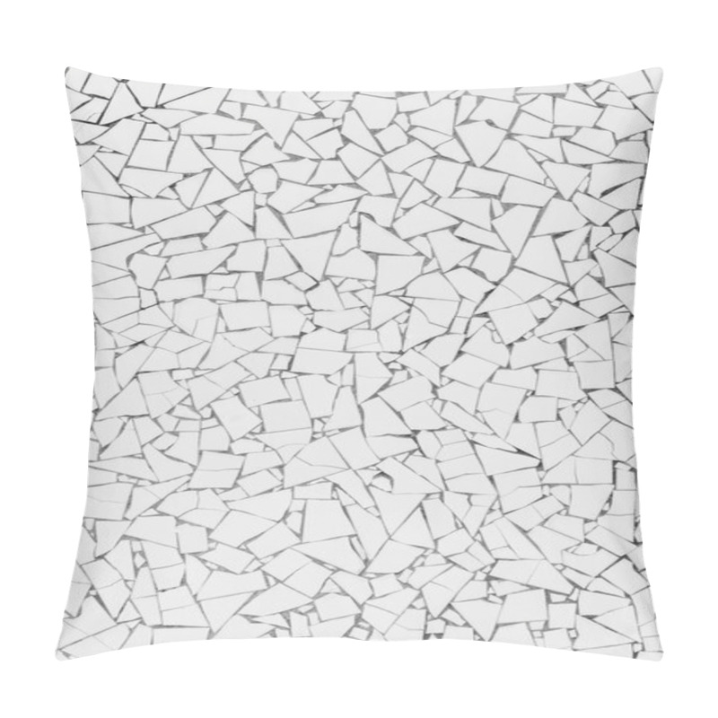 Personality  White Broken Tiles Wall Pillow Covers