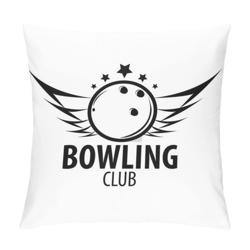 Personality  Bowling Emblem And Designed Elements. Pillow Covers