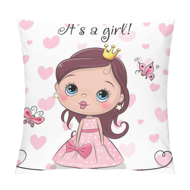 Personality  Greeting Card With Cute Cartoon Fairy Tale Princess Pillow Covers