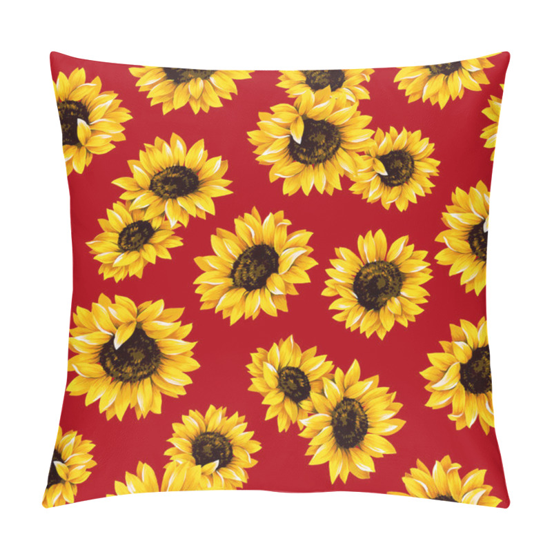 Personality  Sunflower Pattern Pillow Covers