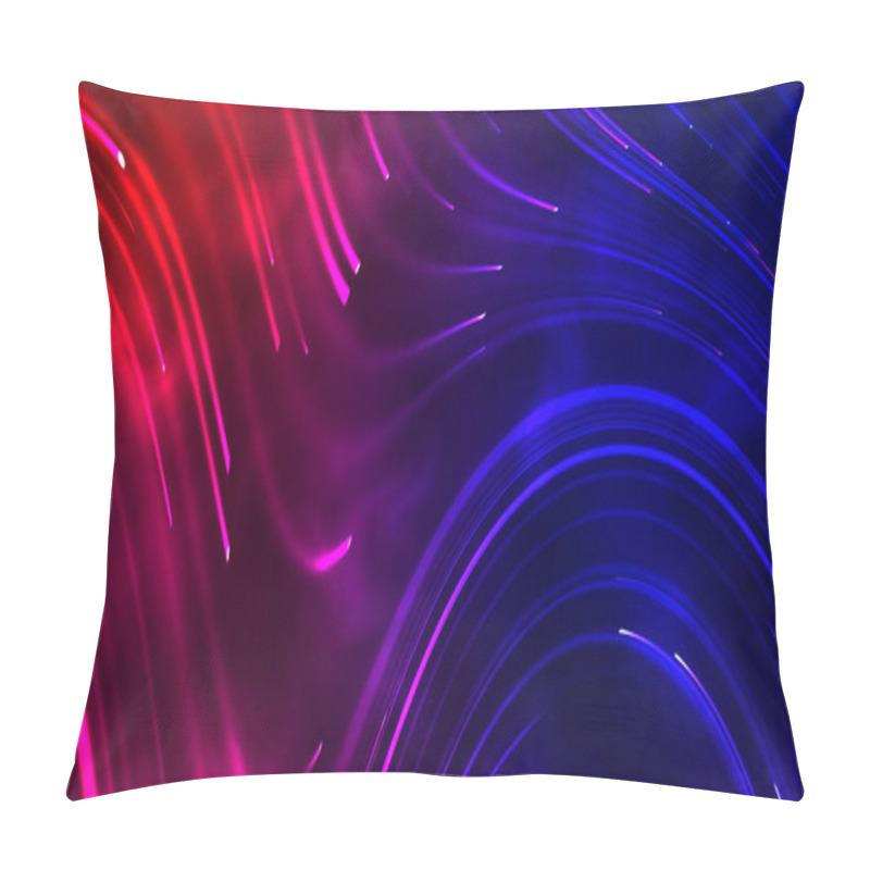 Personality  Fiber Dreams: A Mesmerizing 4K Animation Featuring 3D Particle Technology Creating A Thread-Like And Ethereal Background Pillow Covers