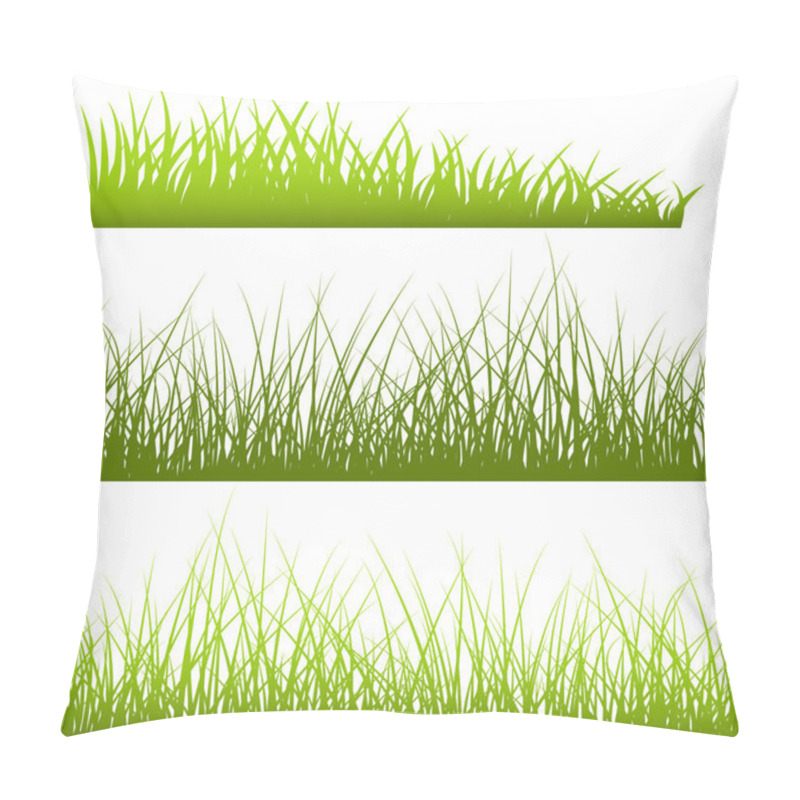 Personality  Green Grass Shapes Pillow Covers