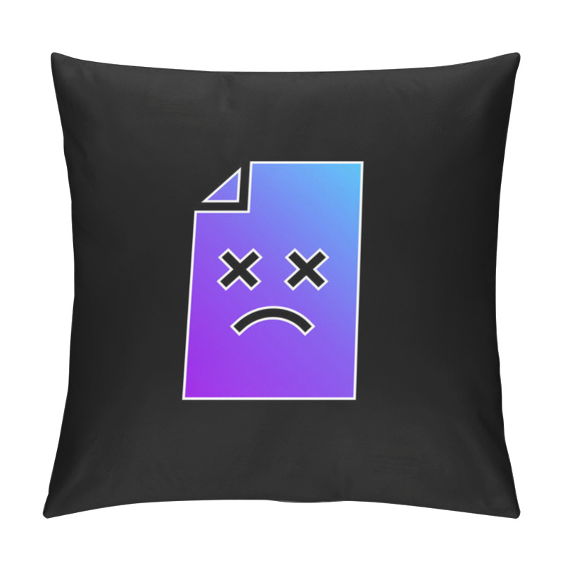 Personality  Archive Blue Gradient Vector Icon Pillow Covers