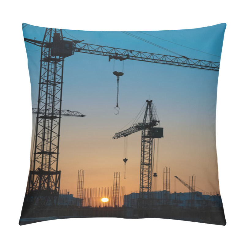 Personality  Industrial Cranes Pillow Covers