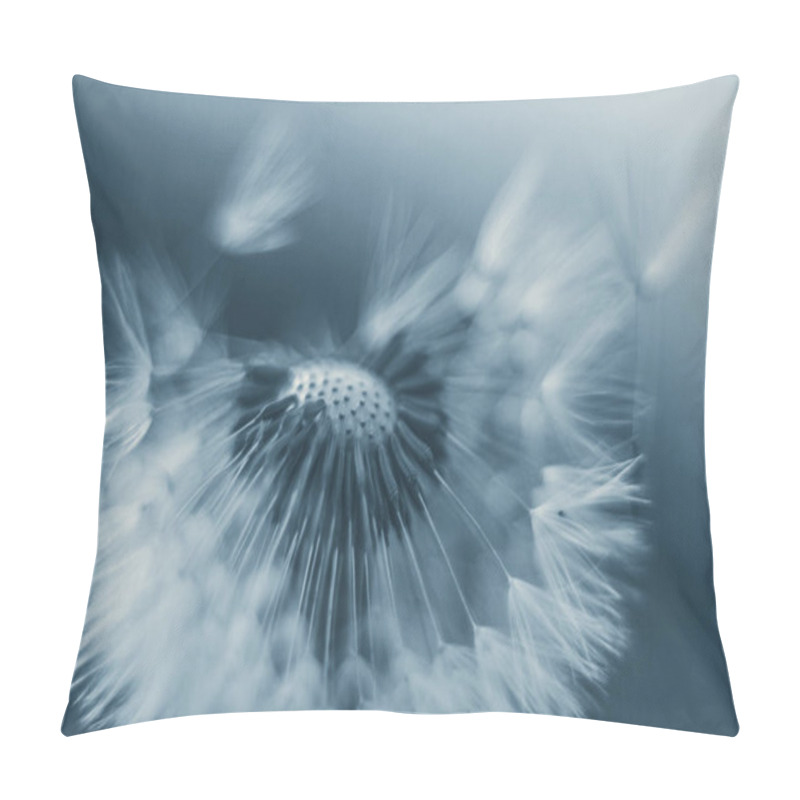 Personality  Macro Photo Of A Dandelion Seeds Pillow Covers