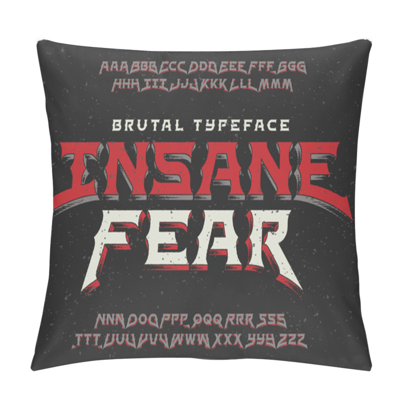 Personality  Insane Fear Hand Drawn Illustration Pillow Covers