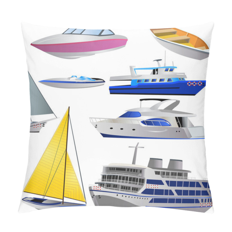 Personality  Bus Icon Set Pillow Covers