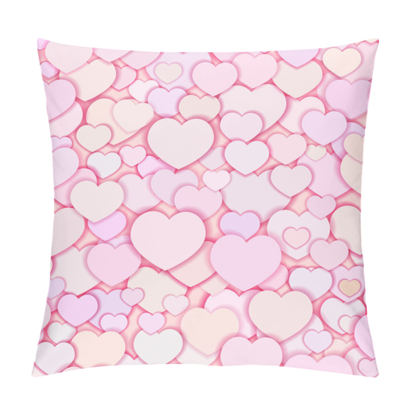 Personality  Seamless Stylish Valentines Day Pattern With Hearts. Pillow Covers