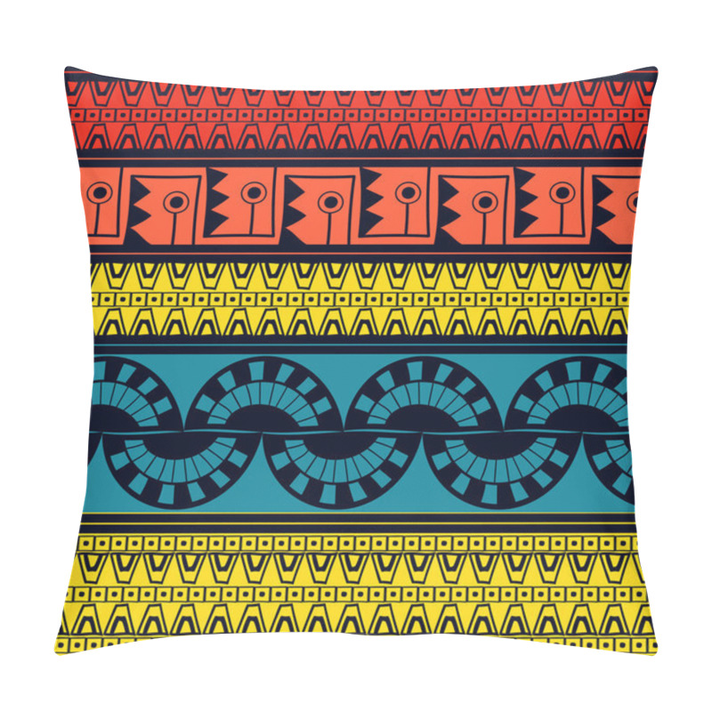 Personality  Tribal Pattern Seamless Vector. Ethnic Peruvian Pattern Design Pillow Covers