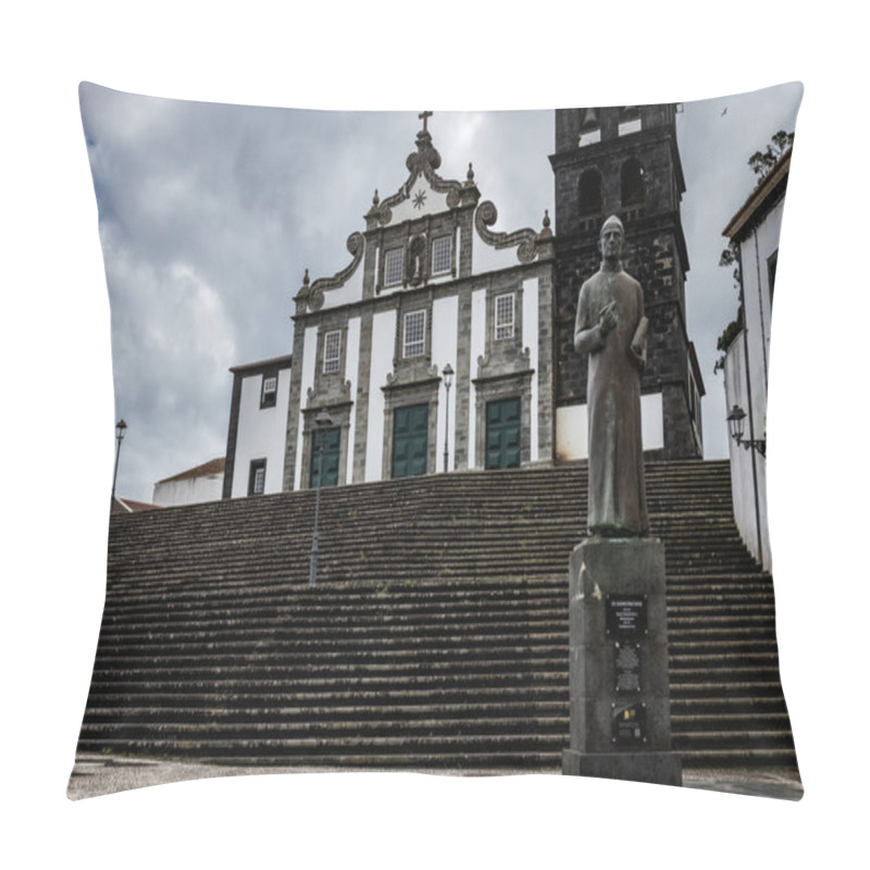 Personality  Church Of Nossa Senhora Da Estrela, Ribeira Grande, Sao Miguel Island, Azores, Portugal Pillow Covers