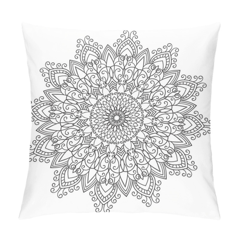 Personality  Hand Drawing Zentangle Mandala Element Pillow Covers