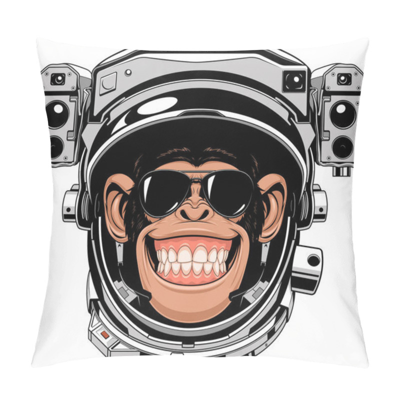 Personality  Monkey Cheerful Astranavt Pillow Covers