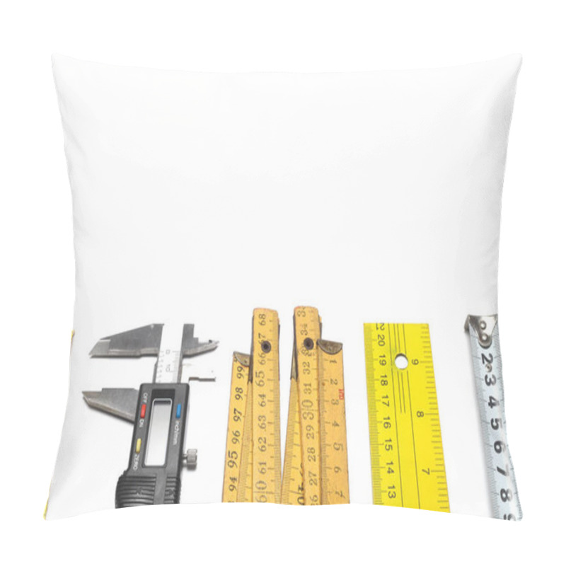 Personality  Yellow Measuring Tape For Tool Roulette Or Ruler. Tape Measure Template In Centimeters. Tapes Meter Set Isolated On Black Background. Pillow Covers