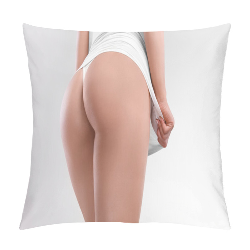 Personality  Woman Showing Perfect Buttocks Pillow Covers