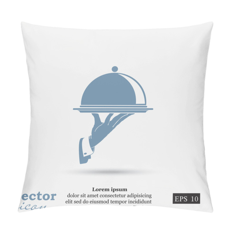 Personality  Hand With Tray Icon Pillow Covers