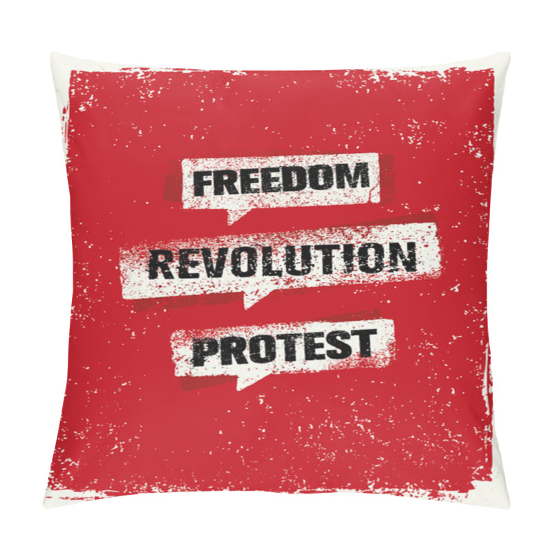 Personality  Freedom, Revolution, Protest Bubbles Pillow Covers