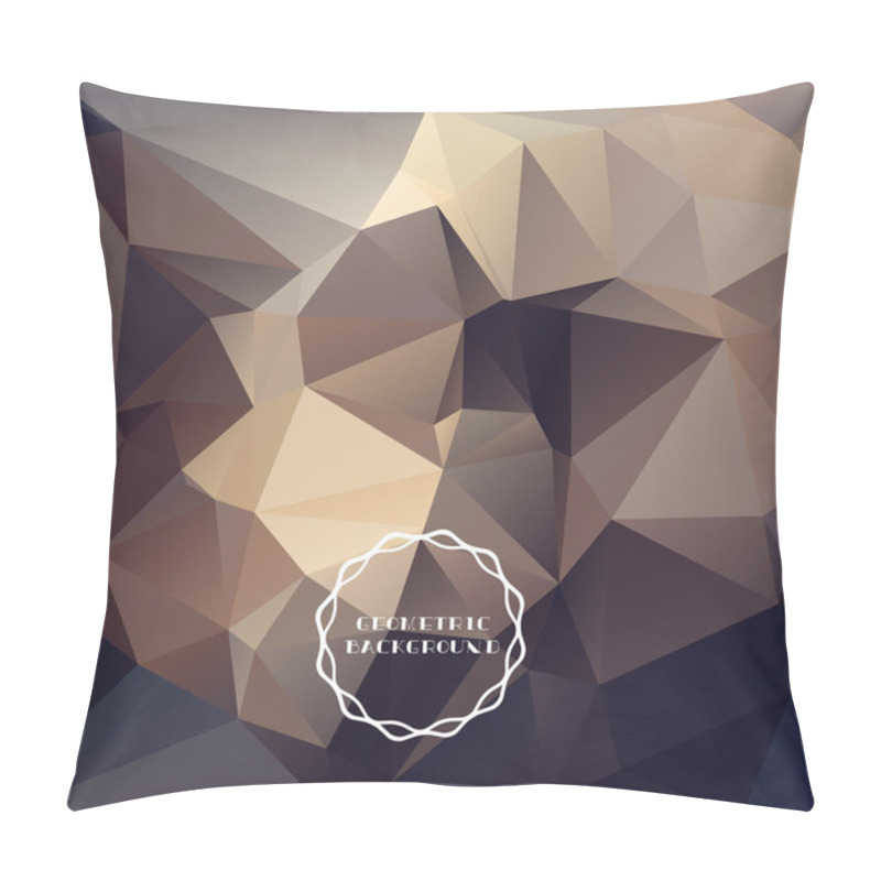 Personality  Geometric Background, Polygonal Design Pillow Covers