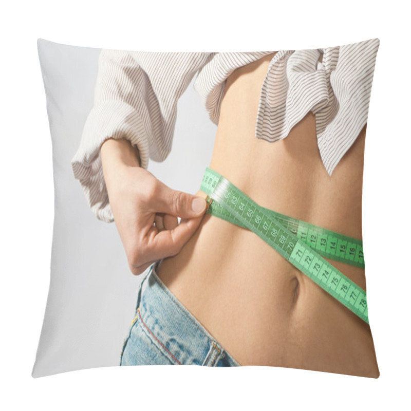 Personality  Waist Being Measured Pillow Covers