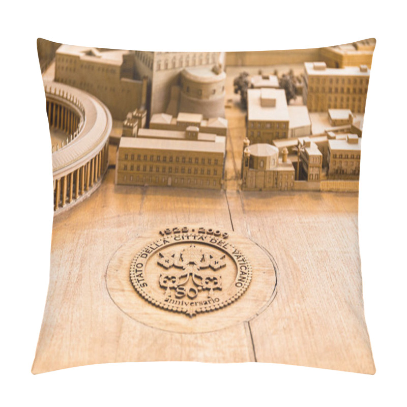 Personality  ROME, ITALY - JUNE 28, 2019: Maquette Of Ancient Rome In Vatican Museum Pillow Covers