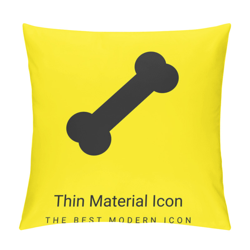 Personality  Bone Minimal Bright Yellow Material Icon Pillow Covers