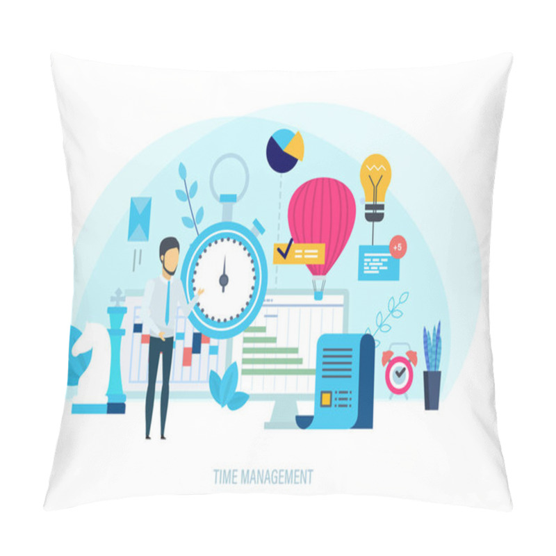 Personality  Time Management, Integrated Approach To Distribution Priority Of Tasks, Planning. Pillow Covers