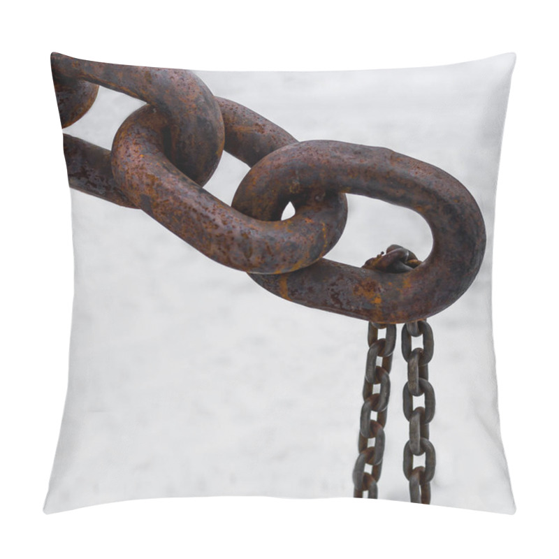 Personality  Big And Small Steel Chain Pillow Covers